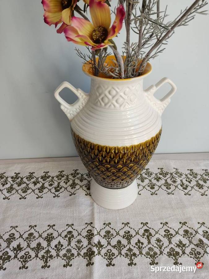 Wazon duży ceramiczny dwukolorowy WGeramny Głuchołazy