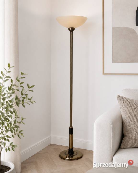 Komplet lamp vintage stare złoto żyrandol podkarpackie Łańcut