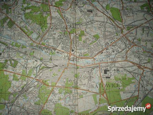 KATOWICE ŚLĄSK MAPA GEODEZYJNA Katowice sprzedam