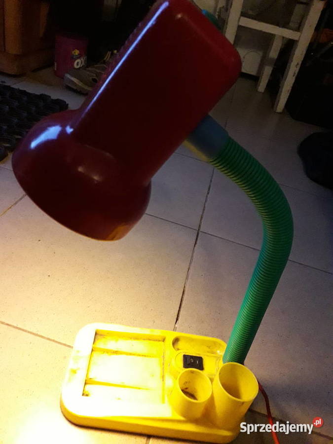 Lampka biurkowa kolorowa prl oryginał Zesi Nowe Warszawa