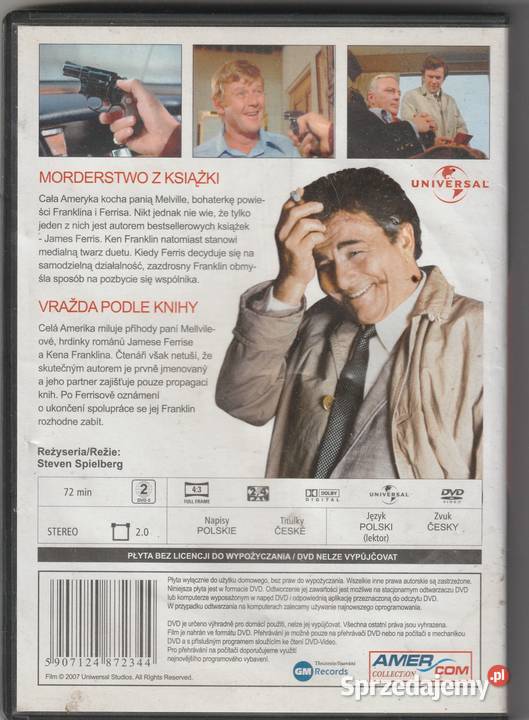 Columbo 1 Morderstwo z książi DVD Filmy Pruszków