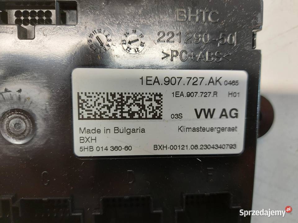 Audi Q4 ETRON 89A 89E MODUŁ STEROWNIK Czujniki i sterowniki klimatyzacji