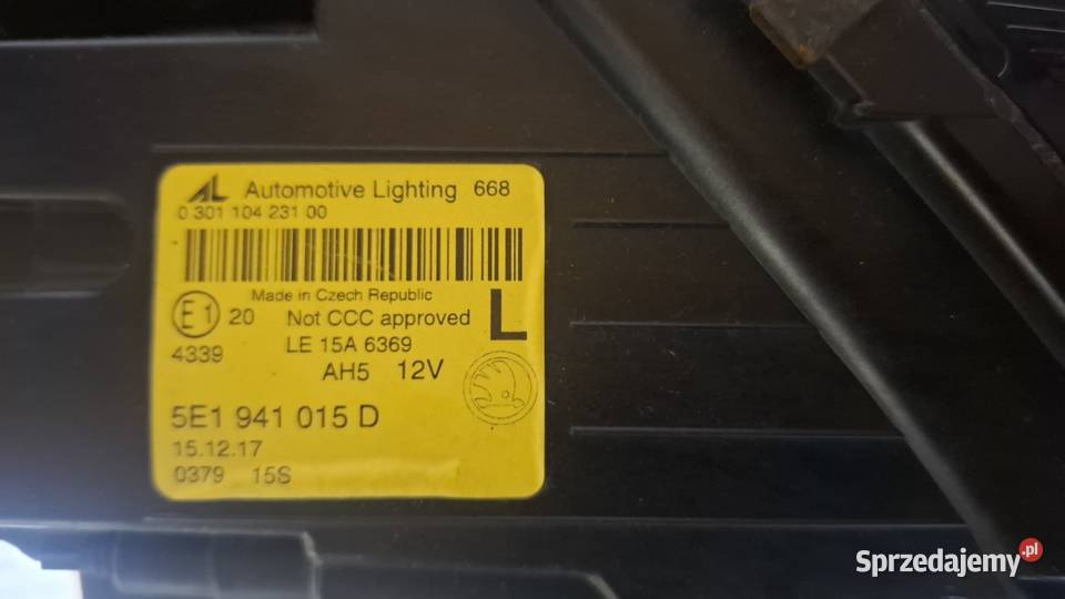 Lampa Skoda Octavia III lift LED 5E1 941 015D Biała Podlaska