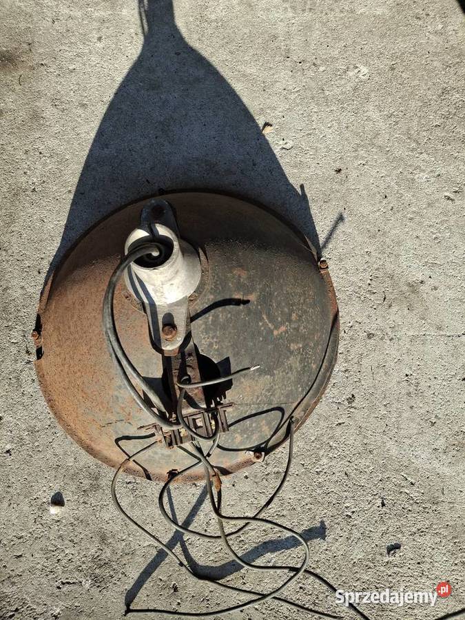 Lampa z parowozu lokootywy część orginal Antyki Solarnia sprzedam