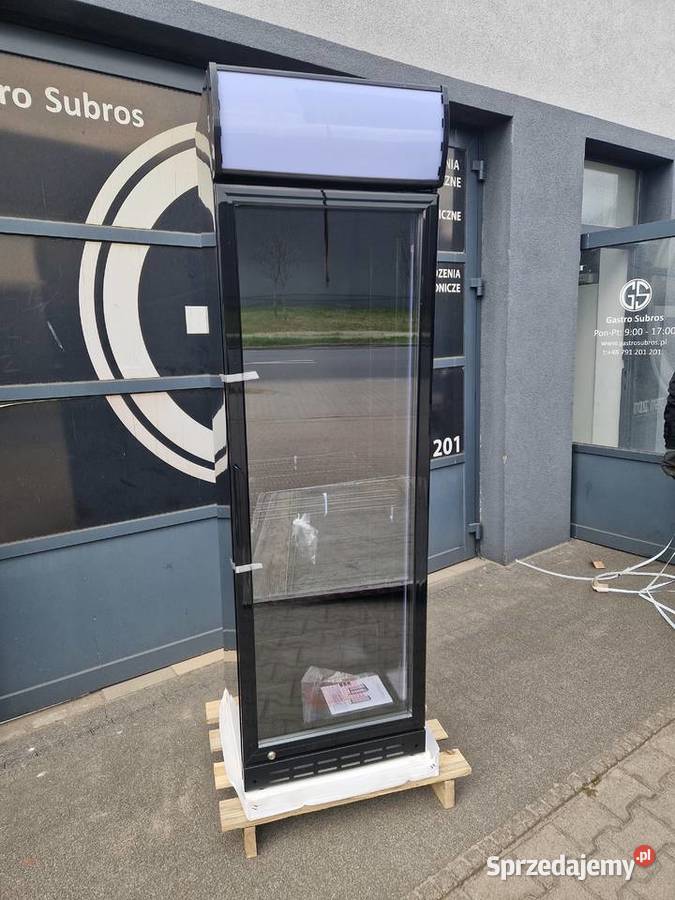 Szafa Chłodnicza 1drzwiowa przeszklona 386L Ostrów Wielkopolski