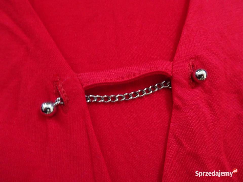 Orsay Bluzka Kopertowa łańcuszek NOWA 36 38