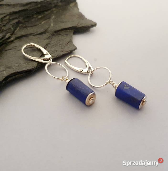 Ręcznie wykonane długie kolczyki ze srebra próby srebro Kolczyki