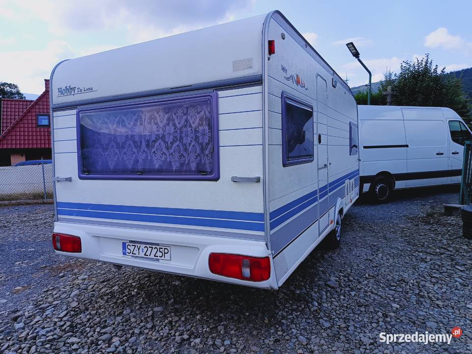 przyczepa kempingowa HOBBY campingowa kemping śląskie Międzybrodzie Bialskie