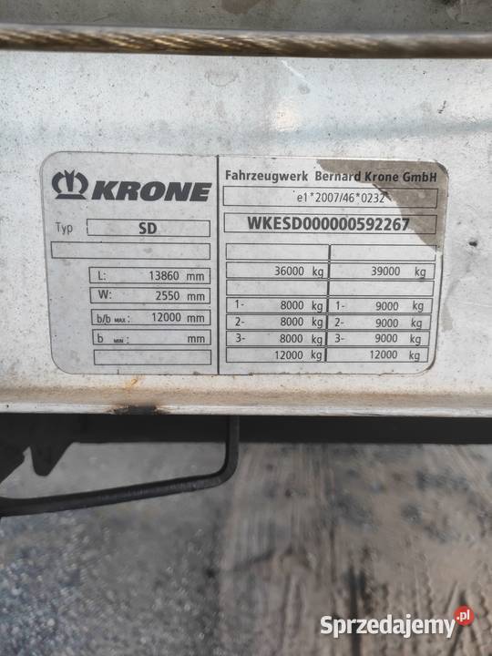 Naczepa Krone wielkopolskie Ostrzeszów