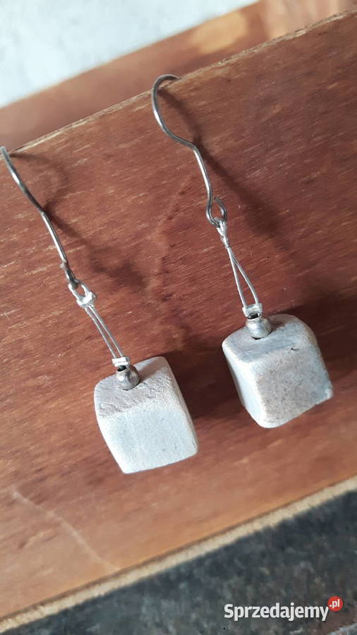 Kolczyki ceramiczne ręcznie wykonane mazowieckie Otwock