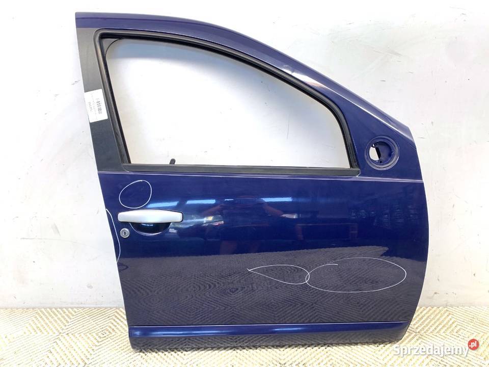 DRZWI PRAWY PRZÓD DACIA SANDERO Hatchback BLEU Drzwi