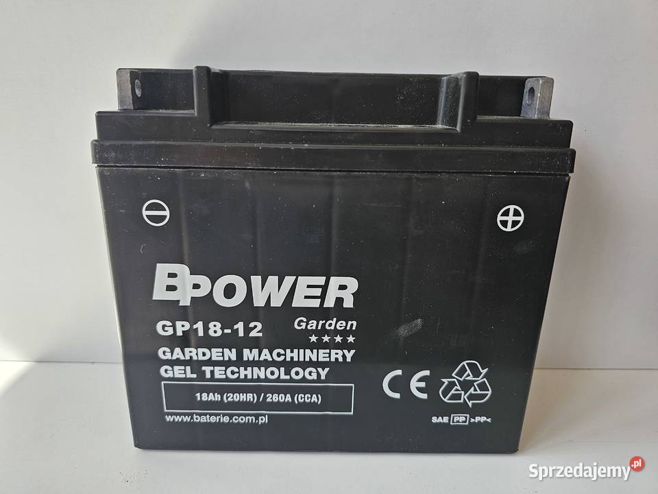 Akumulator Bpower GP1812 18Ah 12V 260A żelowy do Części i akcesoria Wrocław