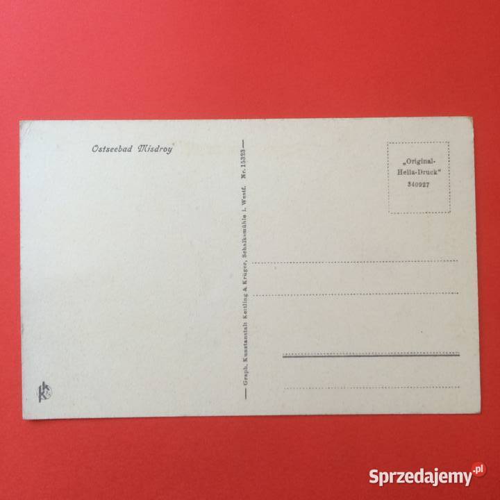 1478 Niemiecka Widokówka Międzyzdroje Antykwariat Szczecin sprzedam