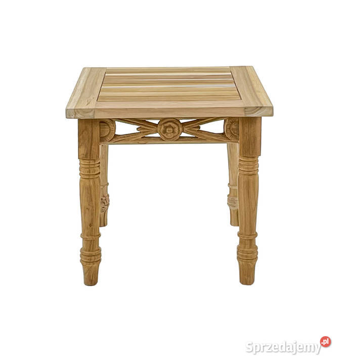 Stolik Batavia 50 x 50 drewno teakowe Żukowo