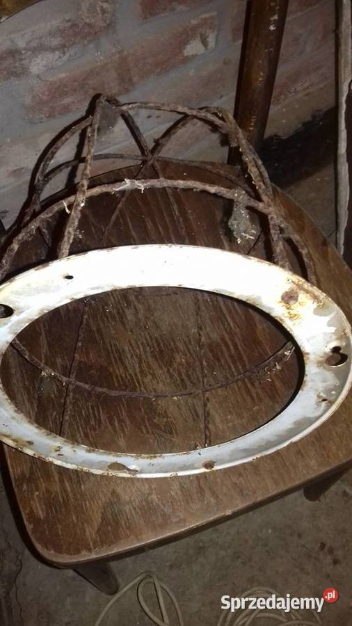 orginalna druciana siatka do industrialnej lampy Lubań