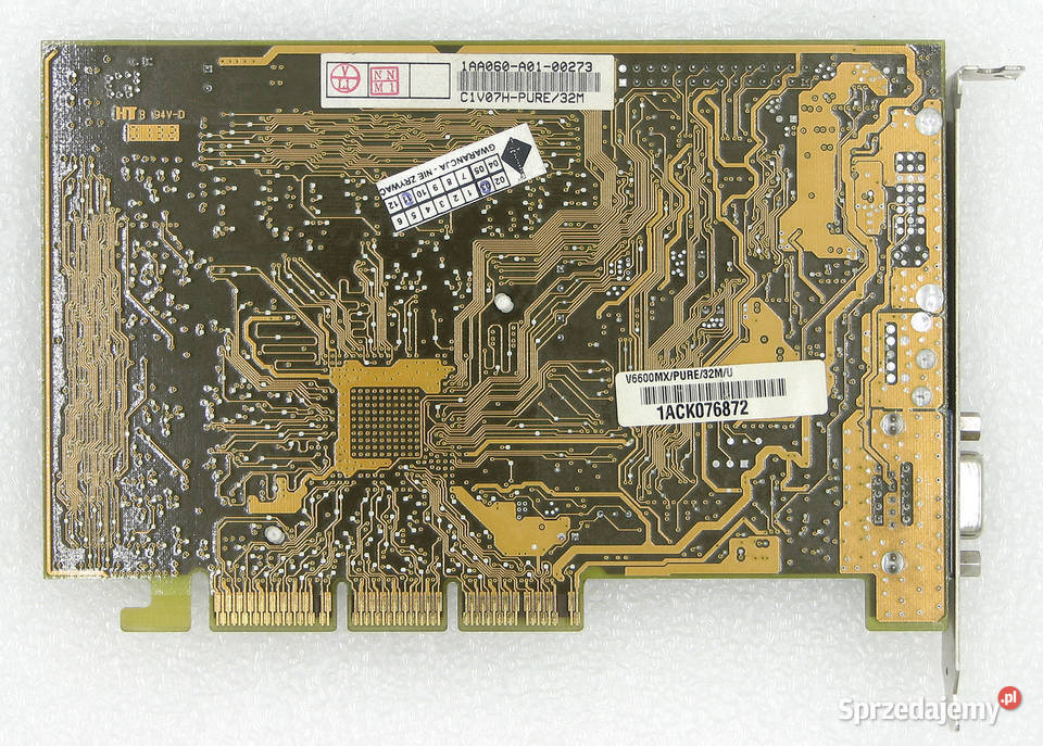 Asus V6600MX Geforce 256 NV10 32MB SDR 64bit