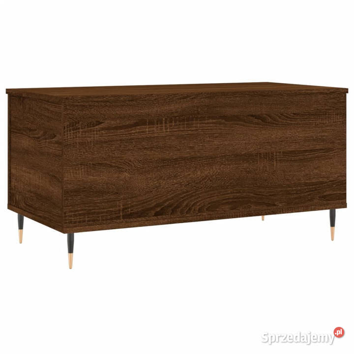 Stolik kawowy brązowy dąb 90x445x45 WM830971 Warszawa