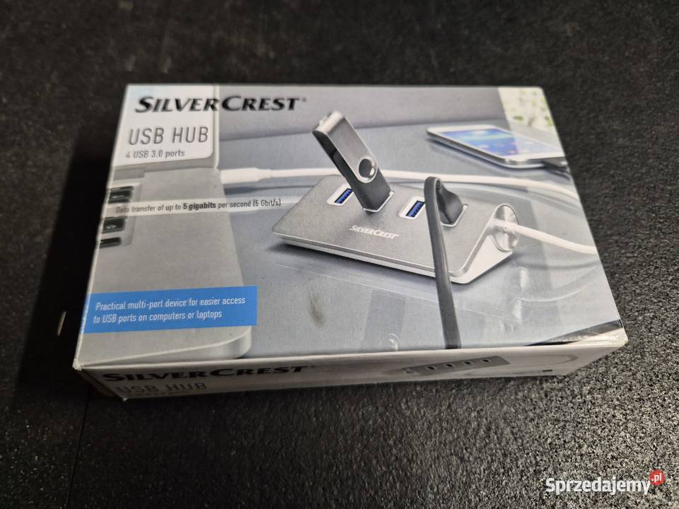silvercrest usb hub 4 porty 5gbits przejściówki