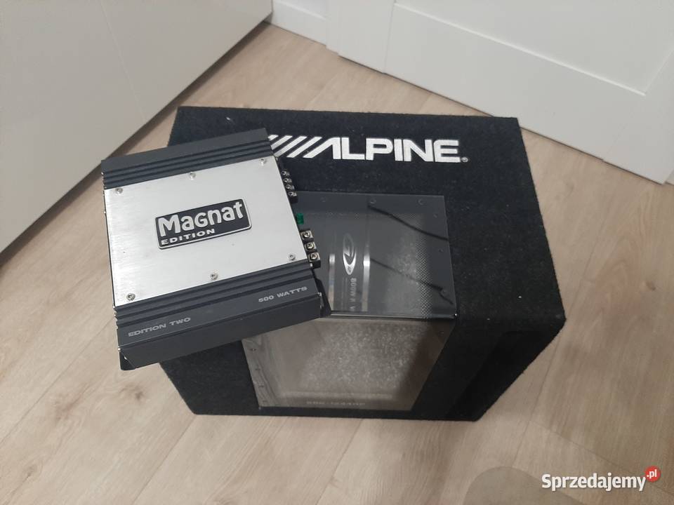 Subwoofer Skrzynia Basowa Alpine wzmacniacz Warszawa