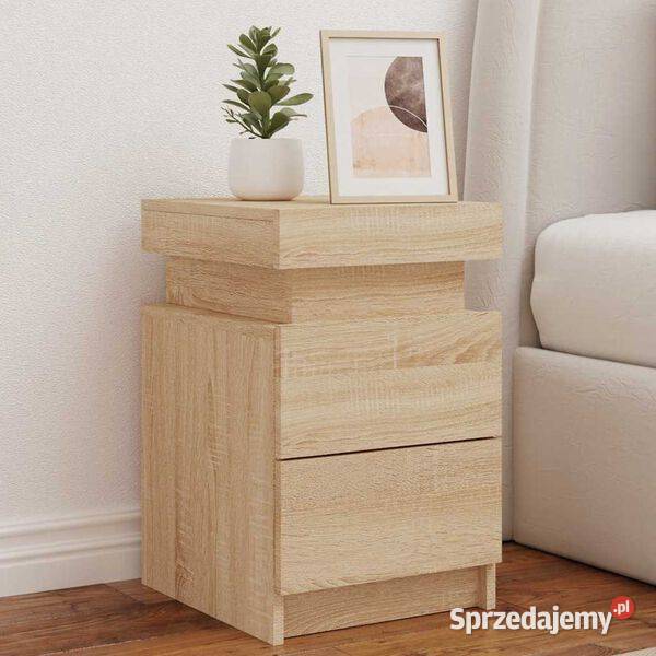 vidaXL Szafki nocne z LED 2 dąb sonomaSKU836754 Warszawa
