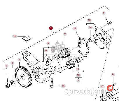 Massey Ferguson 3690 Pompa Olejowa CZĘŚCI Jastrzębniki sprzedam