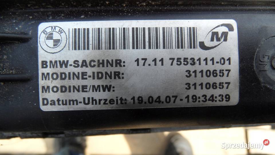 BMW E81 E87 LIFT 16 B 09r chłodnica wody 7553111