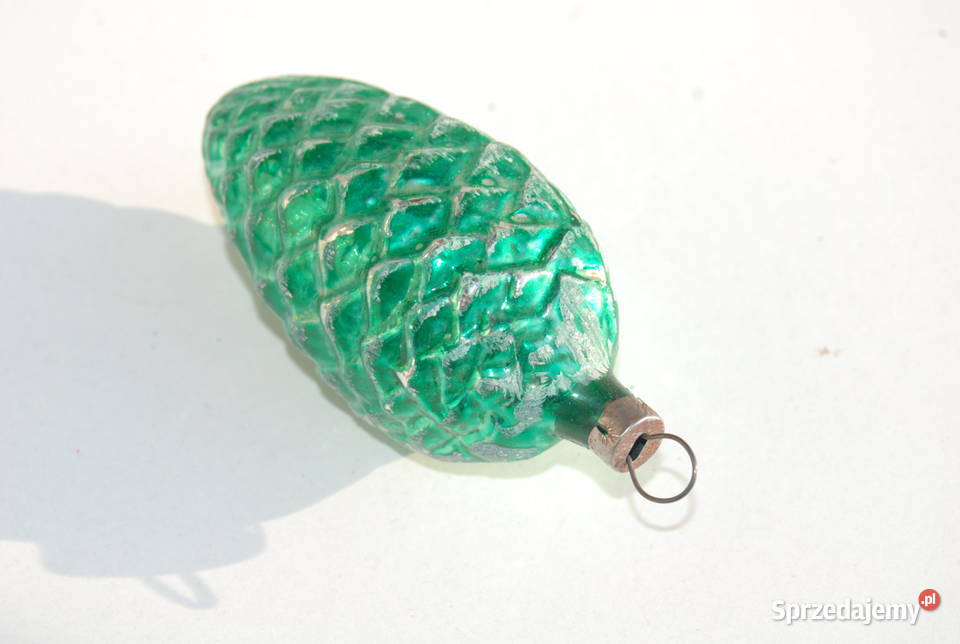 Stara ozdoba choinkowa bombka szyszka zielona Cieszyn sprzedam