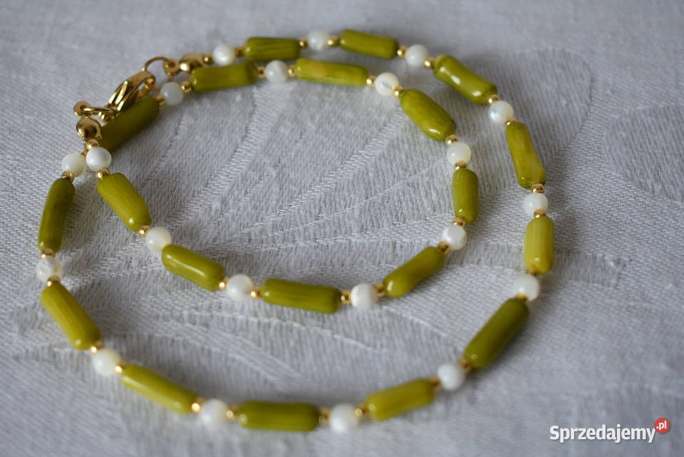 Naszyjnik koral masa perłowa Warszawa