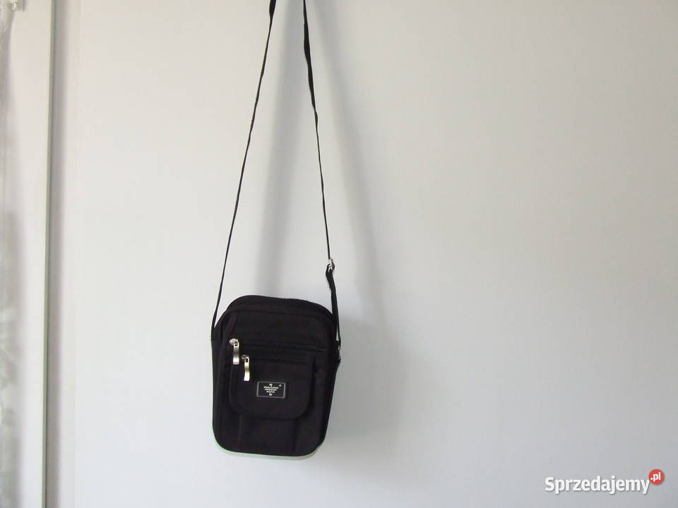 Materiałowa czarna torba na ramię ramię sprzedam
