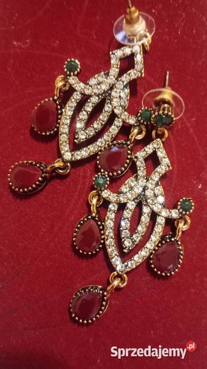 Piękne eleganckie kolczyki styl Osmański Kolczyki Białystok