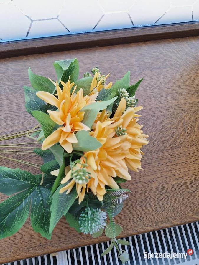 Bukiet sztuczne kwiaty dalia 48 lubuskie Żagań sprzedam
