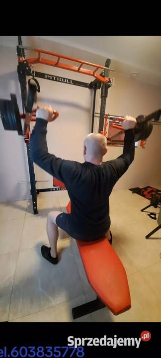 Brama treningowa klatka half rack atlas skladany Sprzęt do ćwiczeń