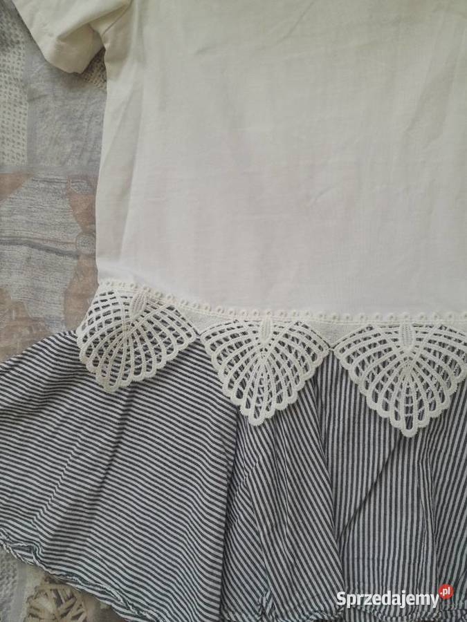 Shein Bluzka z koronką i falbanką M kujawsko-pomorskie Inowrocław