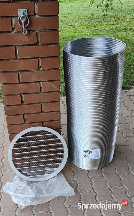Czerpania ścienna duża i rura elastyczna 400mm