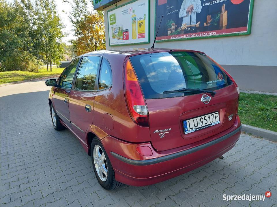 Nissan Almera Tino 18 w pełni sprawnyOpłaty na Rok produkcji 2002 Lublin