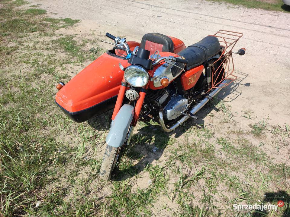 Jawa 634 z wózkiem velorex sajda panelka jawa iż Ostrołęka