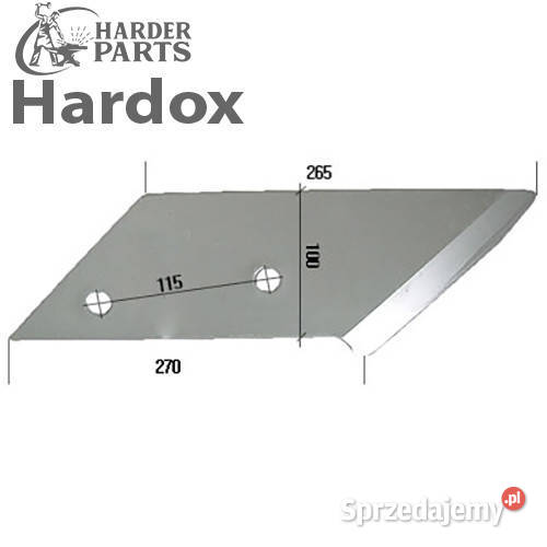 Dłuto 100hektarów HARDOX 18102P części do pługa Suwałki