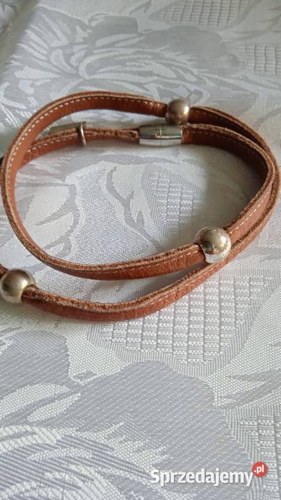 SKÓRZANA BRANSOLETA NA MAGNES Piła sprzedam