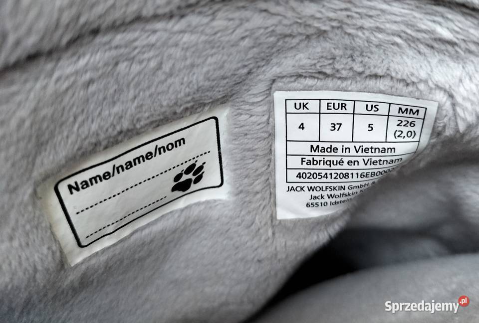 Buty Śniegowce Jack Wolfskin ocieplane 37 kolorowy Wałbrzych
