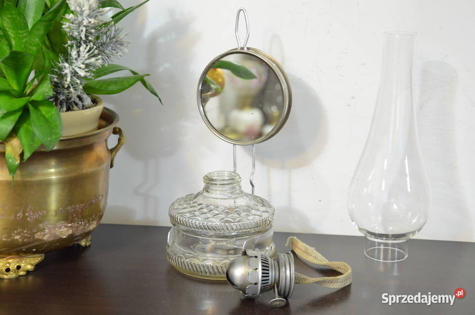 lampa naftowa wisząca stojąca z lusterkiem Jastrzębie-Zdrój