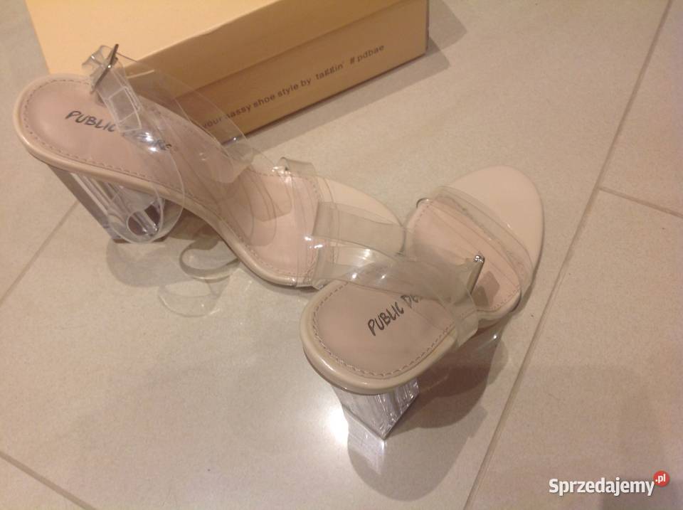 Sandały na Obcasie Transparentne Damskie r 35 inna
