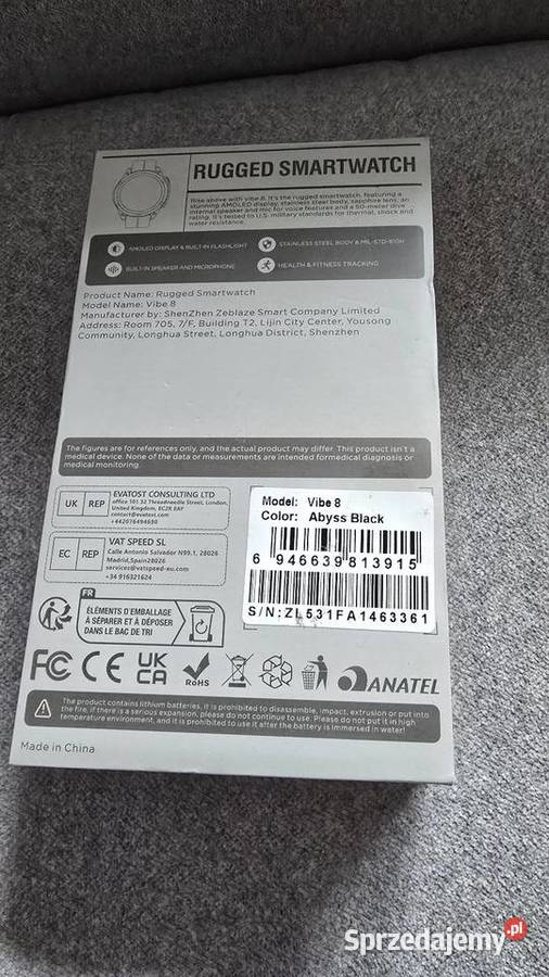 Smartwatch Zeblaze Vibe8 pomorskie Czarna Woda sprzedam