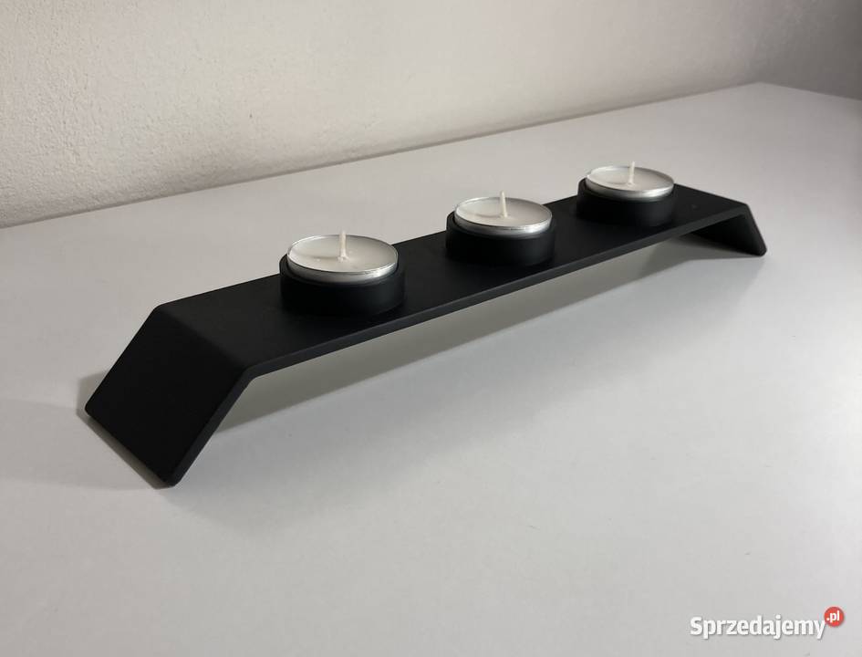 Świecznik loft czarny mat na tealighty Warszawa