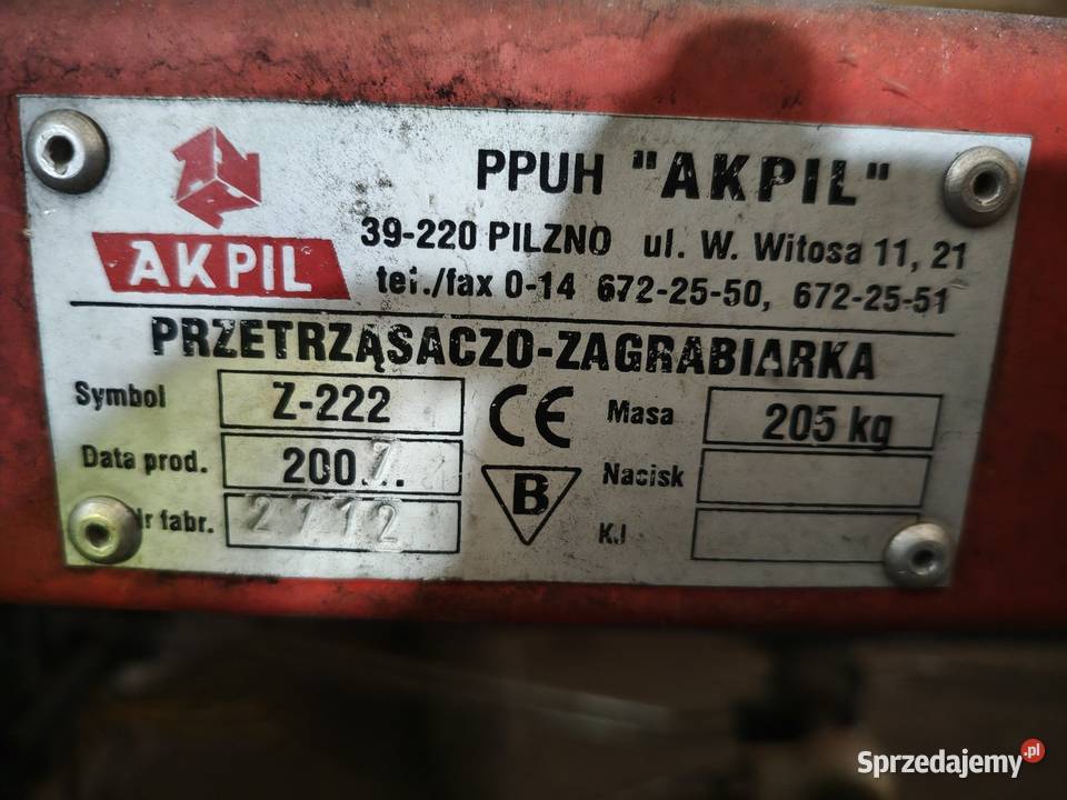 Przewracarka zgrabiarka taśmowa AKPIL