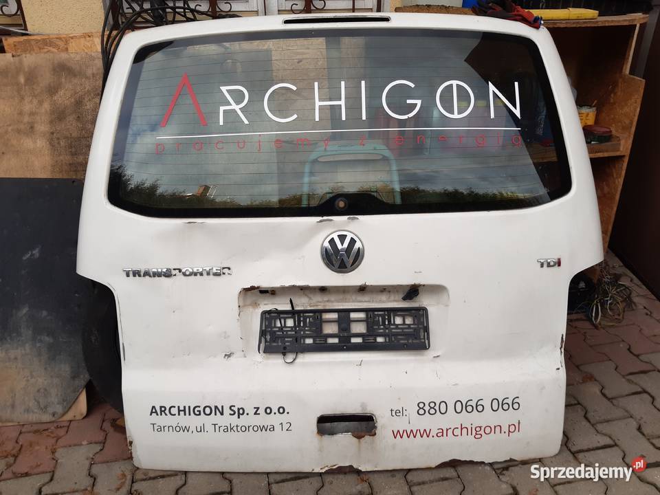 VW T5 klapa tylna z szybą 450 małopolskie Tarnów