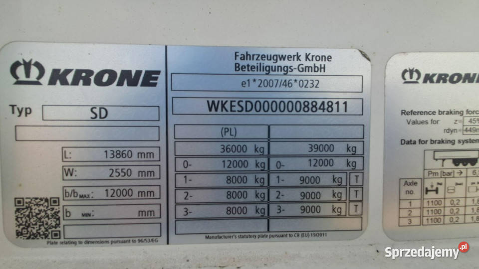 firana Krone sd Krone sd Poleasingowe Komorniki