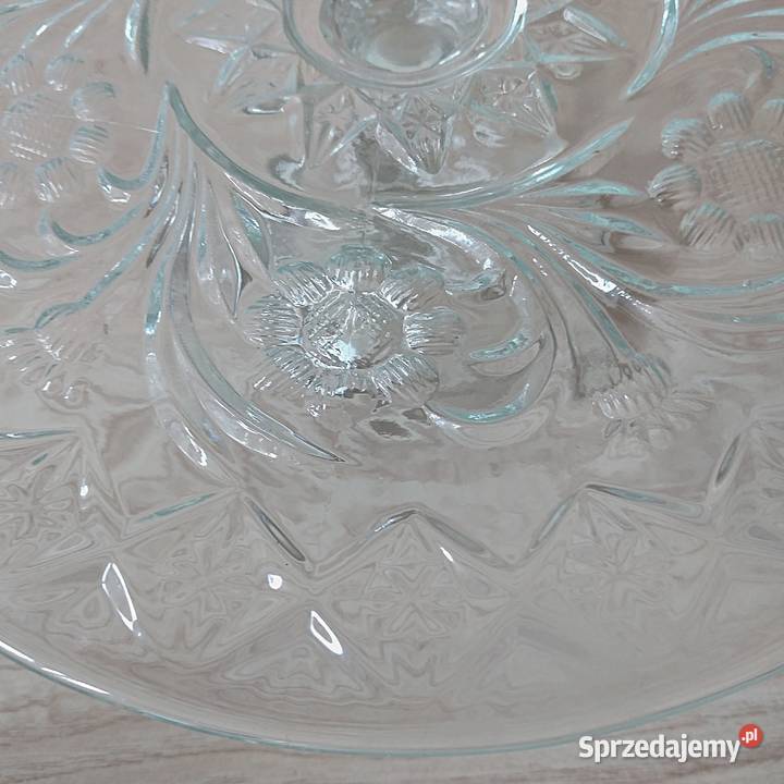 szklana patera Hortensja Bukowno