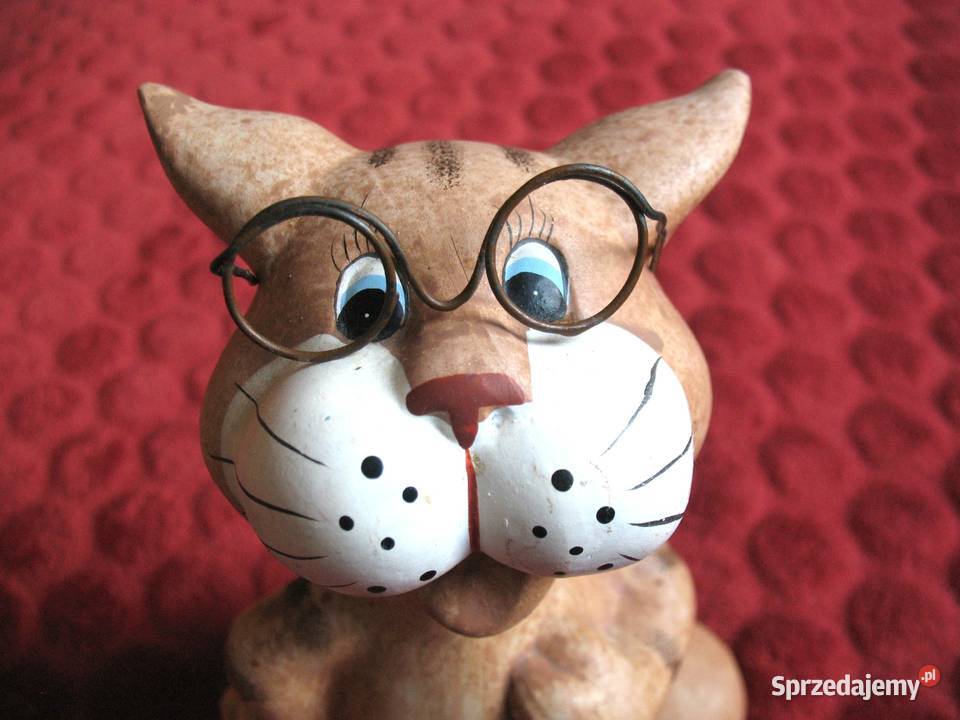 Kot ręczna robota kotek w okularach design B 21 Siedlce