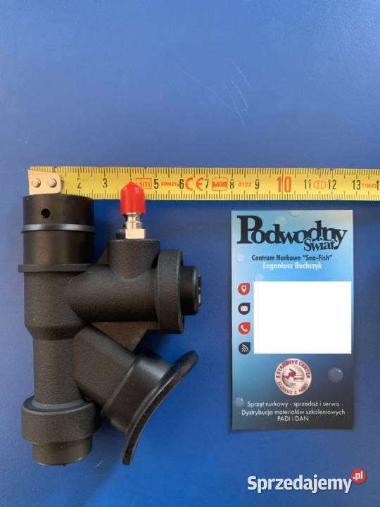 Głowica do inflatora jacketu karbowanego węża o Sporty wodne Bytom