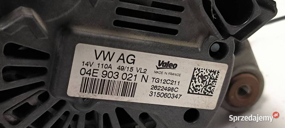 ALTERNATOR SKODA OCTAVIA III 04E903021N Lipno